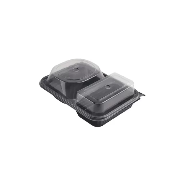 BURGER BOX- Lunch Box 2 Compartiments 1000cc Micro-ondable