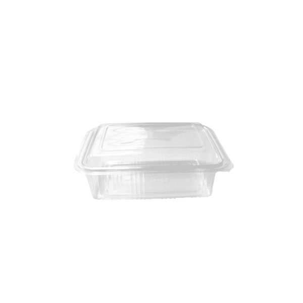 LARO848 – Barquette rectangulaire transparente 1250cc avec couvercle