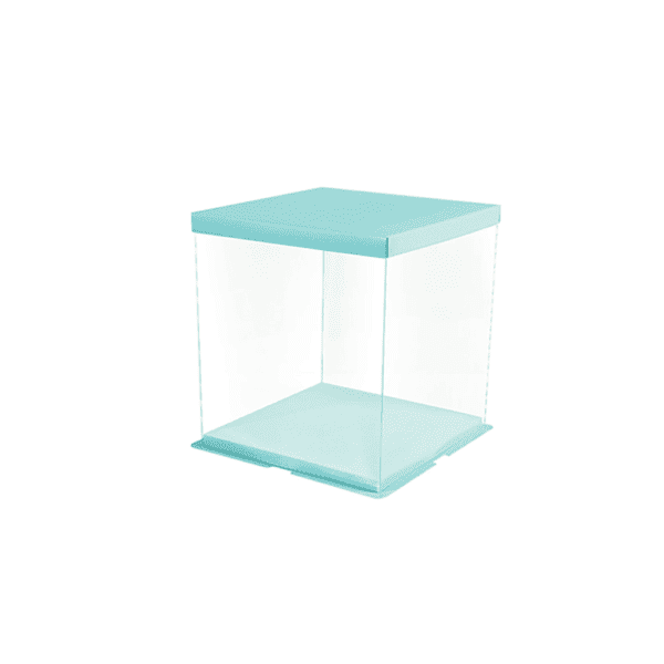 LIGHER CAKE 16 – 44*44*50 CM – boîte gâteau transparent avec couvercle carton
