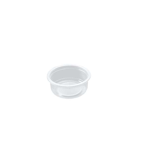 Ø118 x 55 – Barquette ronde micro-ondable étanche avec couvercle détaché 320ml