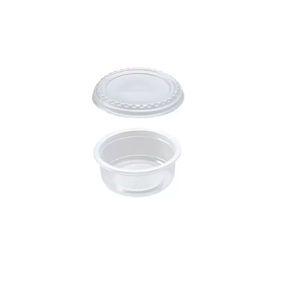 Ø118x55– Barquette ronde micro-ondable avec couvercle 320ml