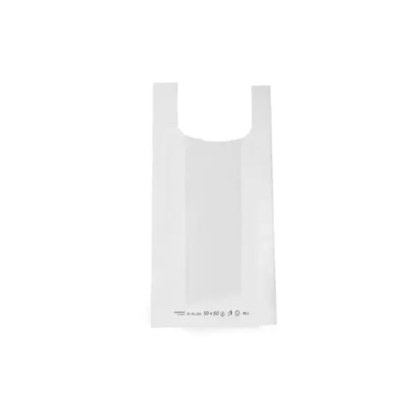 Sac Bretelle Blanc HD – Sac Bretelle en plastique blanc 50 x 60 CM