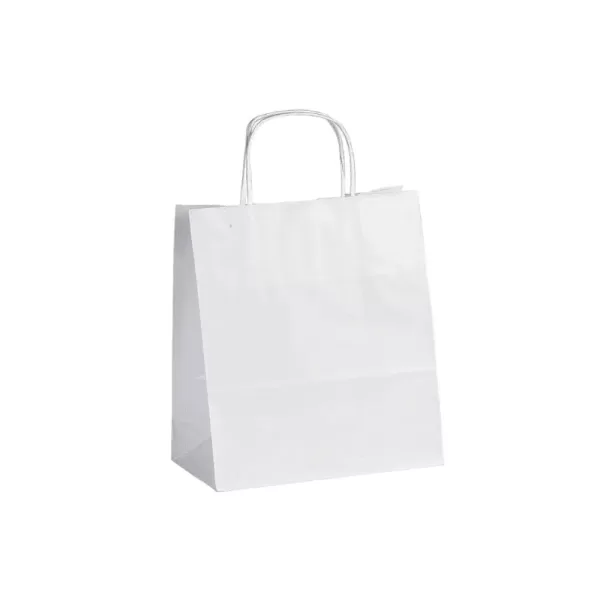 Sac Kraft 32 x17 x38.5 – Sac de groupage en Kraft blanc 32 x 17 x38.5 cm