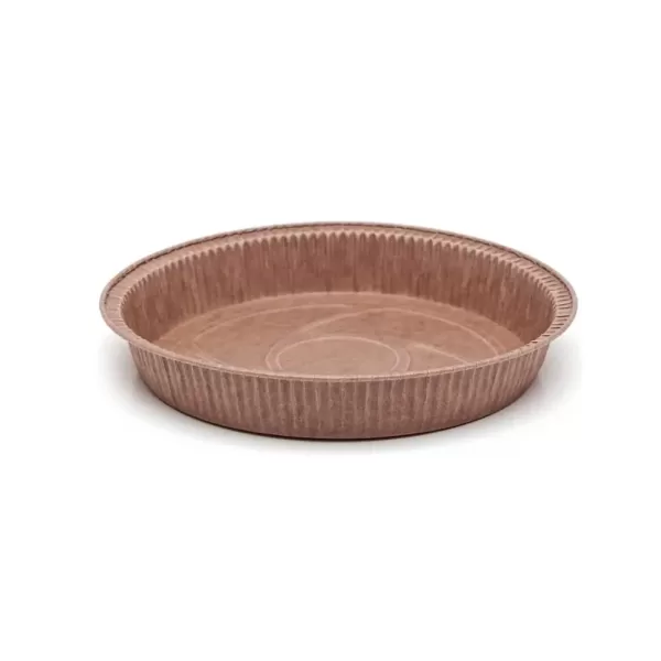 8022025B – Moule à tarte marron ronde convient à to﻿us les fours jusqu’à 220 ° c pie