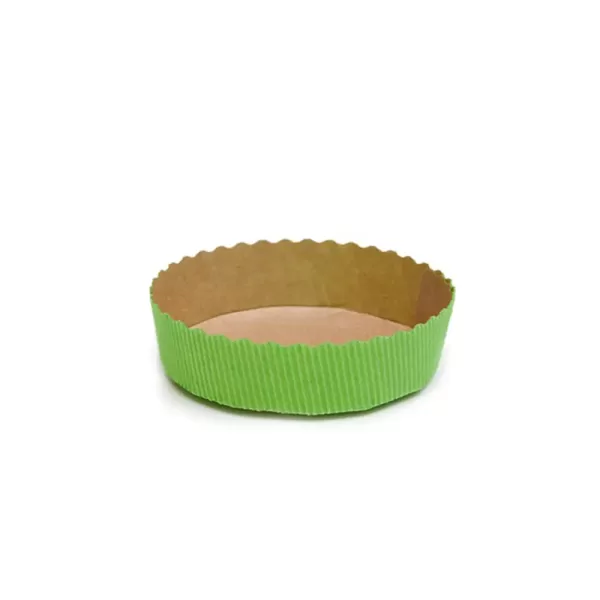 PB15535PV – Moule à tarte ronde vert Ø155 x 35 convient à tous les fours jusqu’à 220 ° c