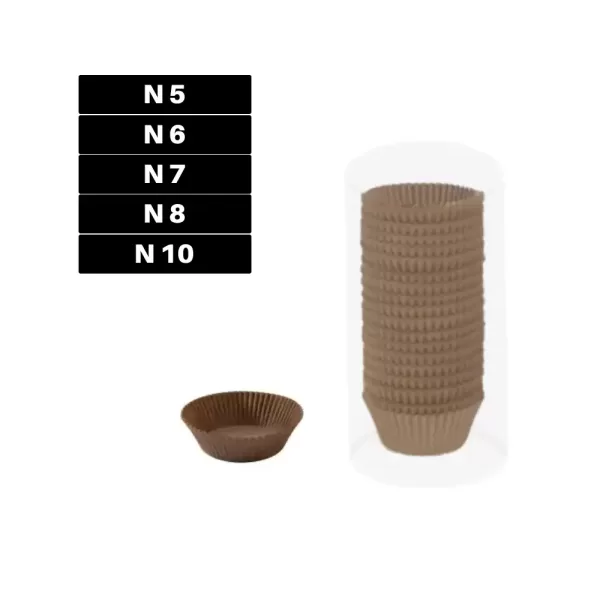 Caissette plissée - Caissette ronde plissée en blanche