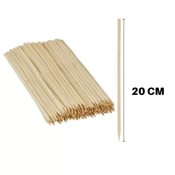 Brochette 20 cm - brochette en bois 20 cm