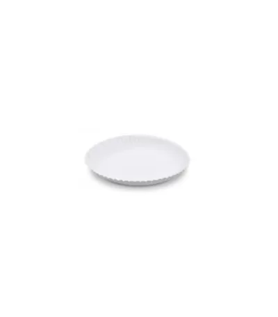 Assiette Ø12 cm ronde en carton blanc