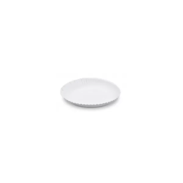 Assiette Ø12 cm ronde en carton blanc