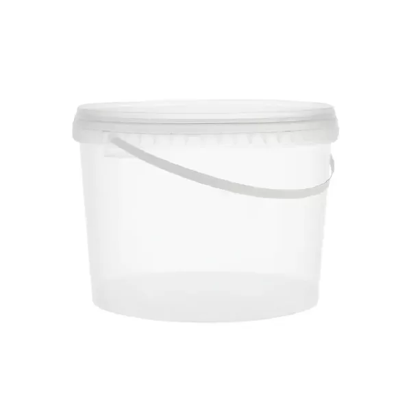 SEAU ROND 5Lt TRP + LID – Seau de congélateur plastique transparent avec poigné 5 L