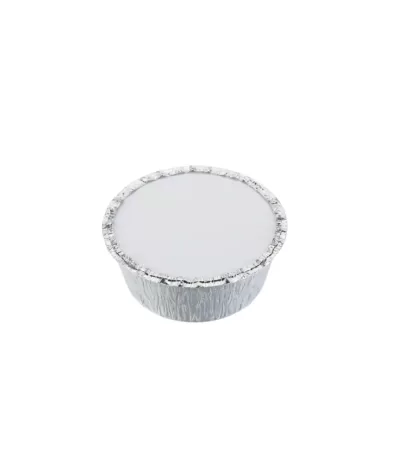 Barquette Aluminium Ronde 16,2 × 16,2 cm – avec couvercle aluminium rond