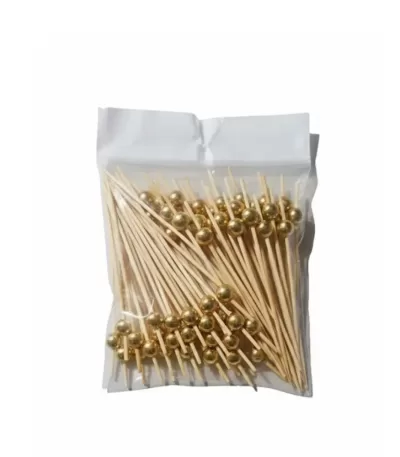 Pique 437 –13 Pique dorée décoratif 13 cm avec boule dorée