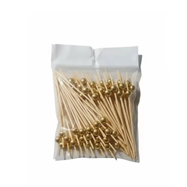 Pique 437 –13 Pique dorée décoratif 13 cm avec boule dorée