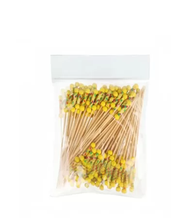 Pique 437 –13 Pique extrémité décorative en bois jaune 13 cm