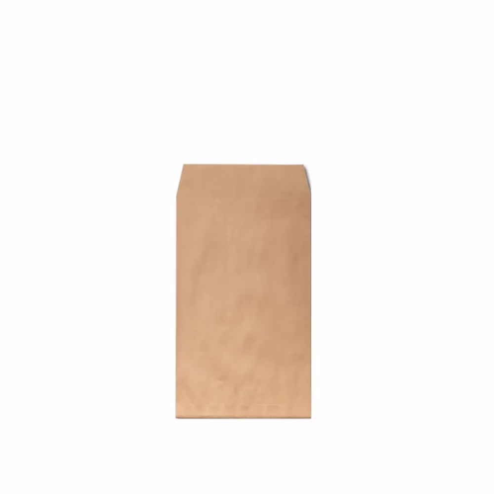 Sac Papier 15x7x26 cm - Pochette Kraft brun fond plat